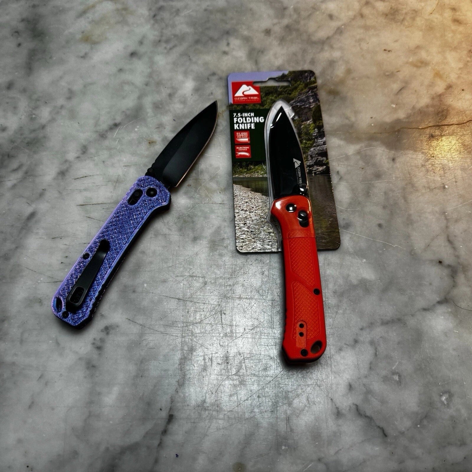 Ozark Trail 7.5 inch D2 Custom Grippy Scales (Pick Color)