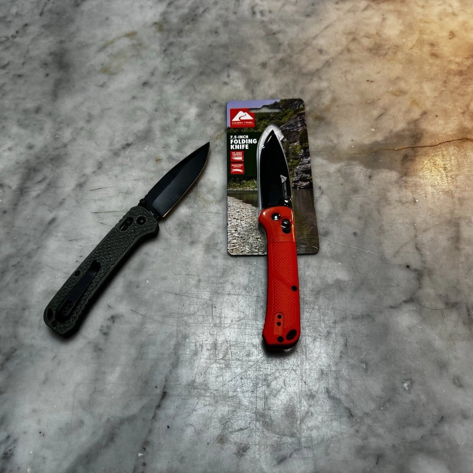 Ozark Trail 7.5 inch D2 Custom Grippy Scales (Pick Color)