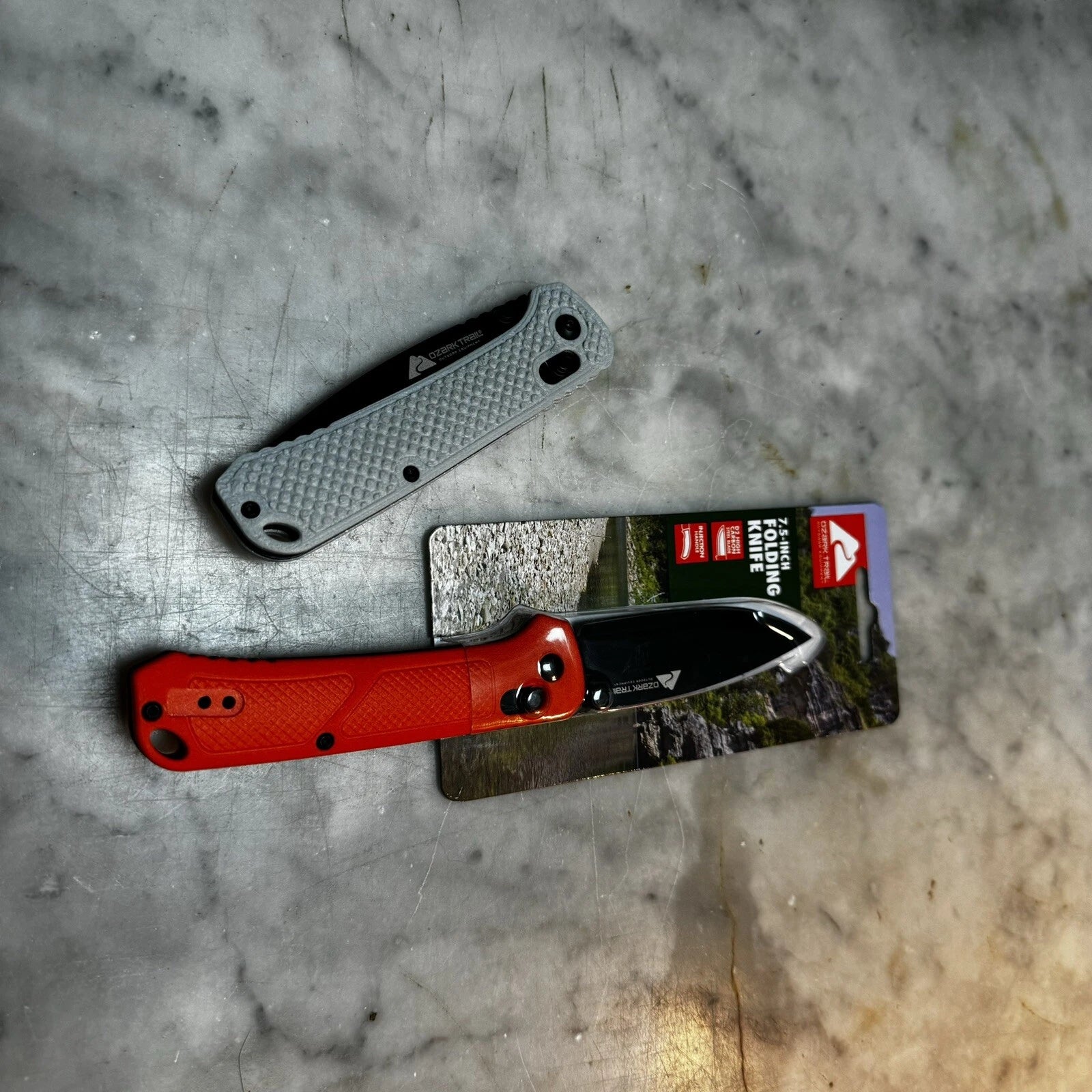 Ozark Trail 7.5 inch D2 Custom Grippy Scales (Pick Color)