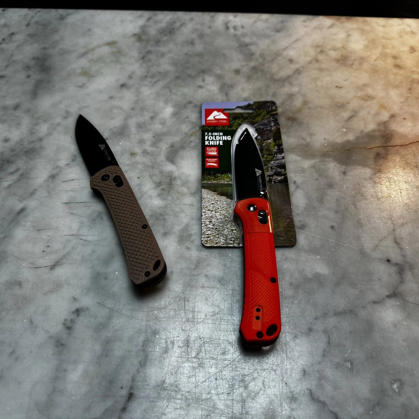 Ozark Trail 7.5 inch D2 Custom Grippy Scales (Pick Color)